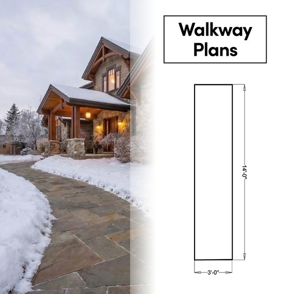 Snow Melt Walkway with Plan