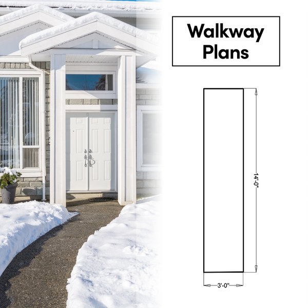 Snow Melt Walkway with Plan