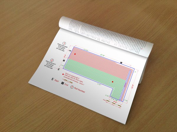 Snow Melting Cable Example Design Mockup