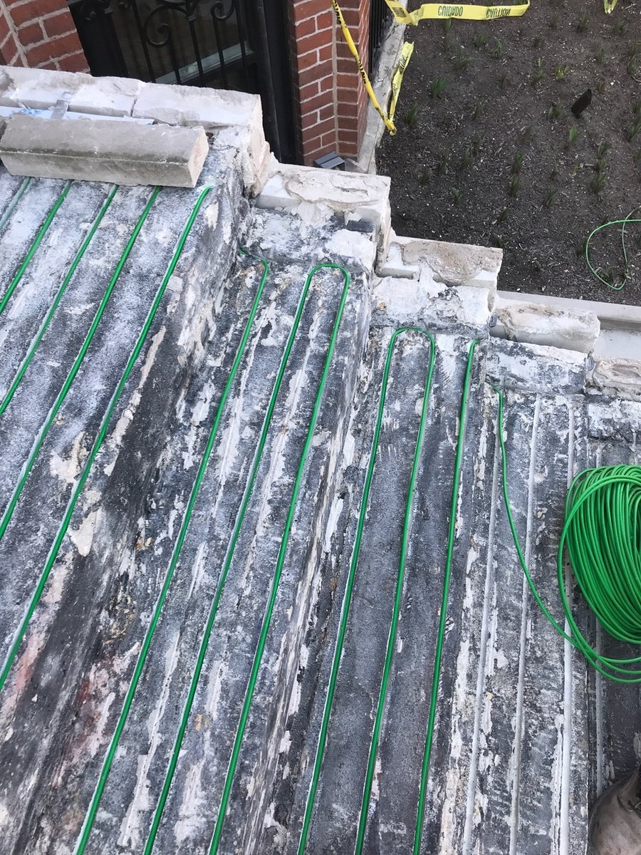 Snow-Melting-Cable-Install-in-Outdoor-Stairs-B&M-CHICAGO-SERVICES-INC 3