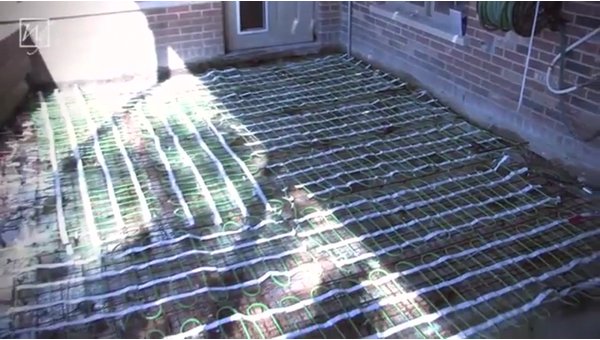 Snow Melting & Deicing Cable System Installation In Concrete