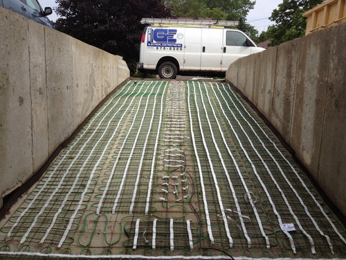 Snow Melting Mats Install for Heated Concrete Driveway SCARBOROUGH, ON