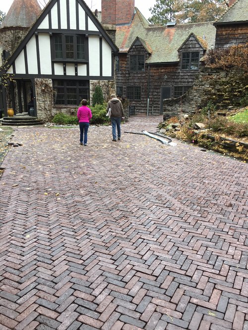 Snow Melting Mats Installation under Paver layout Driveway