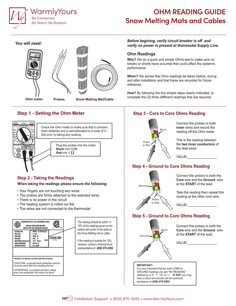 Snow Melting OHM Reading Guide (English)