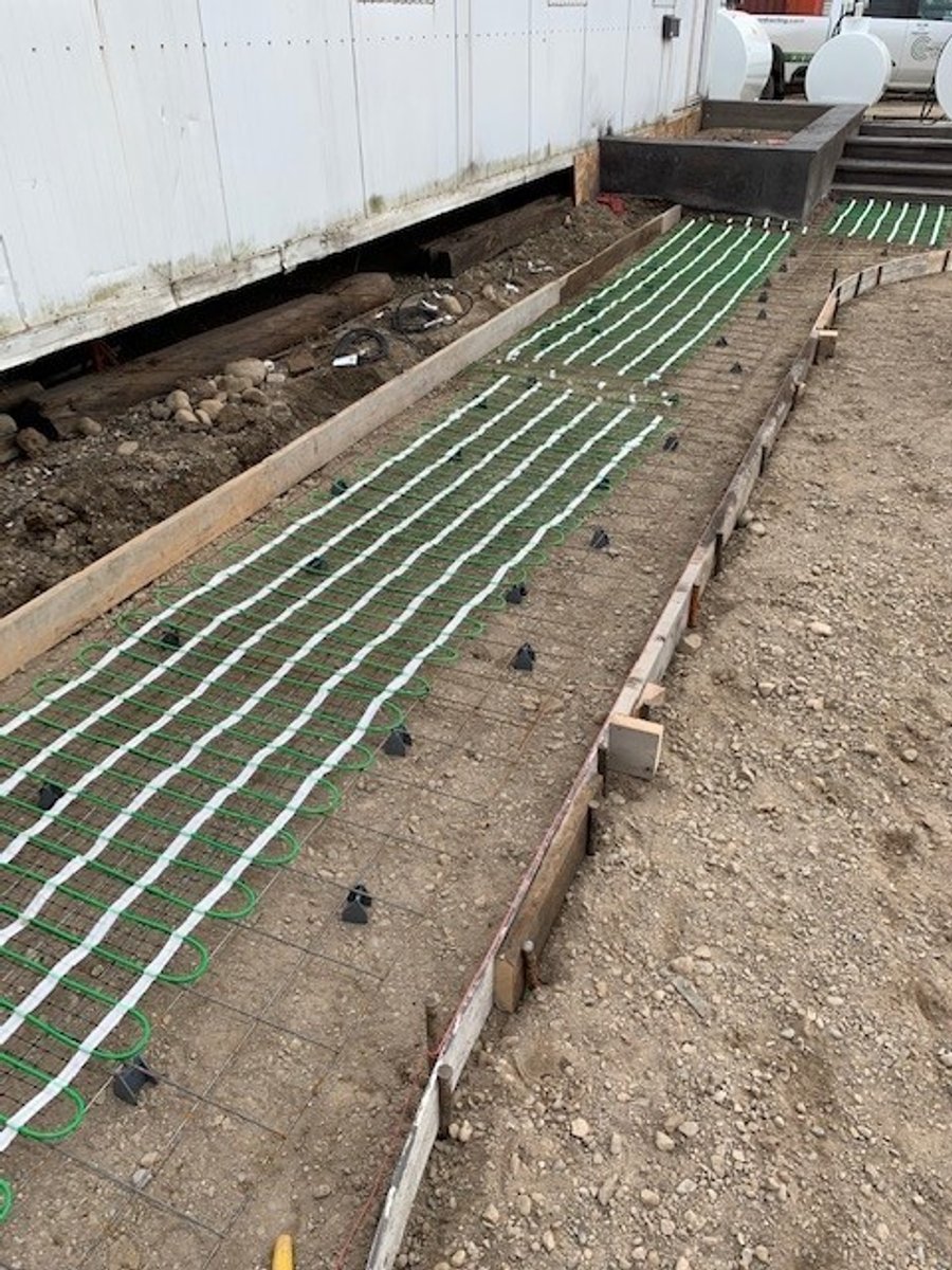 Heated Concrete Walkway Showcase in Elmira, ON. 607 sq. ft. | WarmlyYours