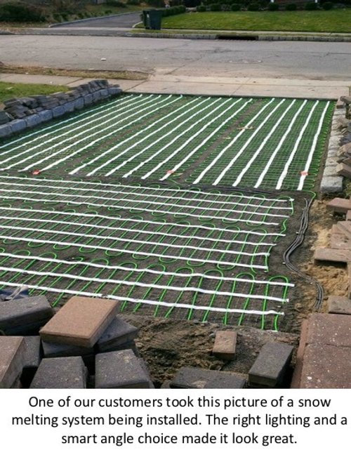 Snow Melting System Installation