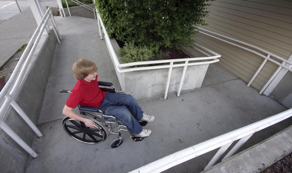 Snow Melting System Installed in Concrete Handicap-Accessible Ramp