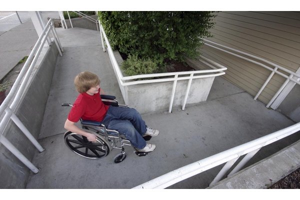 Snow Melting System Installed in Concrete Handicap-Accessible Ramp