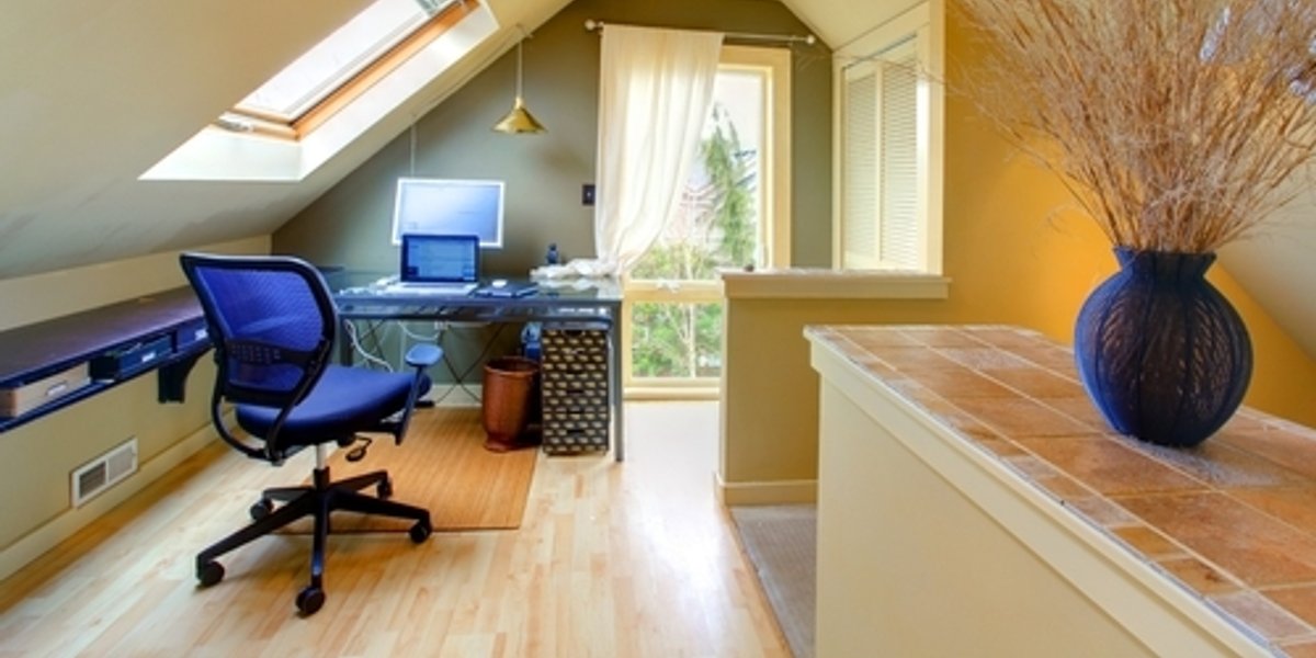 Soften the Edges of a Home Office To Keep It in Step with the Rest of the House
