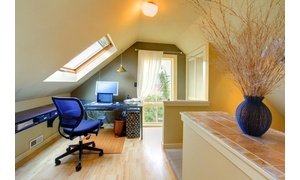 Soften the Edges of a Home Office To Keep It in Step with the Rest of the House