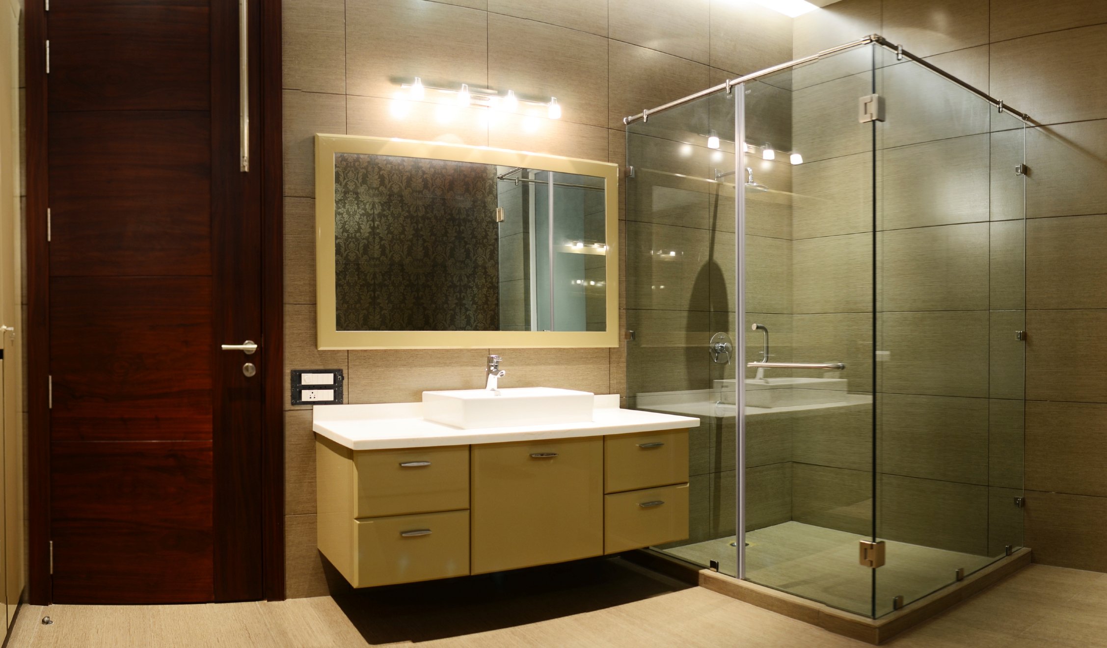 Spa Bathroom Stock Photo - Cropped