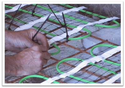 Start Laying Out Snow Melting Mats