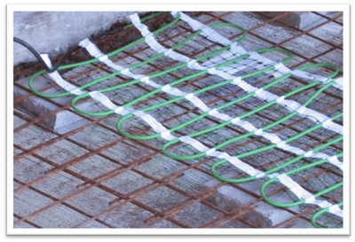 Start Laying Out Snow Melting Mats