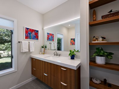 Luxury Warmth for a Her Bathroom in Sykesville, MD