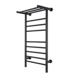 Summit Black Dual Connect Towel Warmer