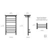 Summit Black Dual Connect Towel Warmer Dimensions