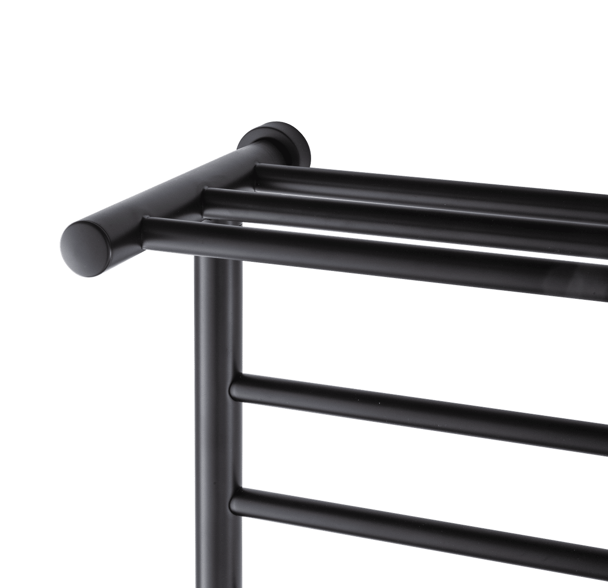 Summit Black Dual Connect Towel Warmer Shelf Detail