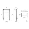 Summit Polished Dual Connect Towel Warmer Dimensions