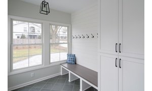 Sunroom addition with electric floor heating under tile WAUWATOSA, WI