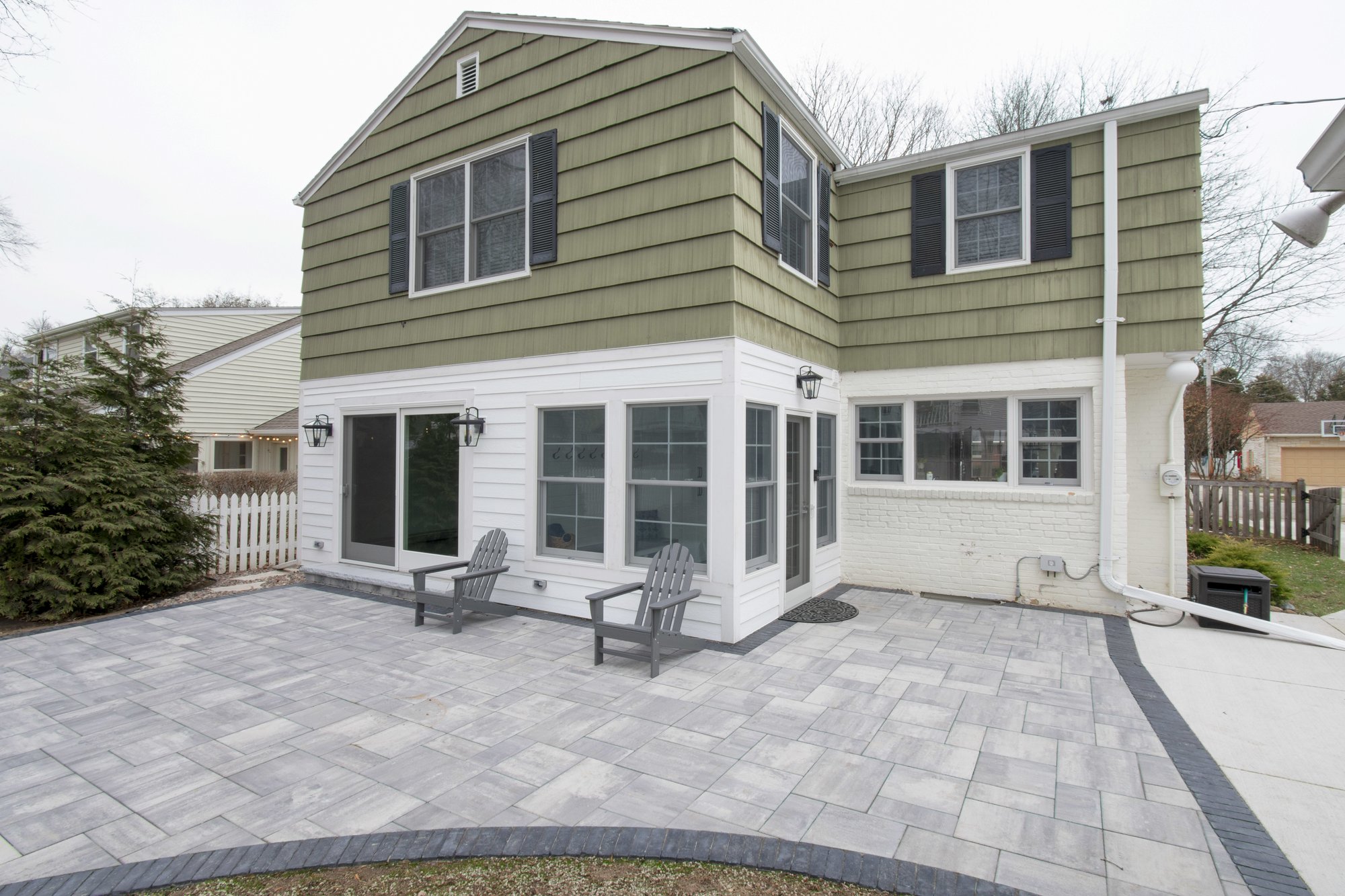 Sunroom addition with electric floor heating under tile WAUWATOSA, WI
