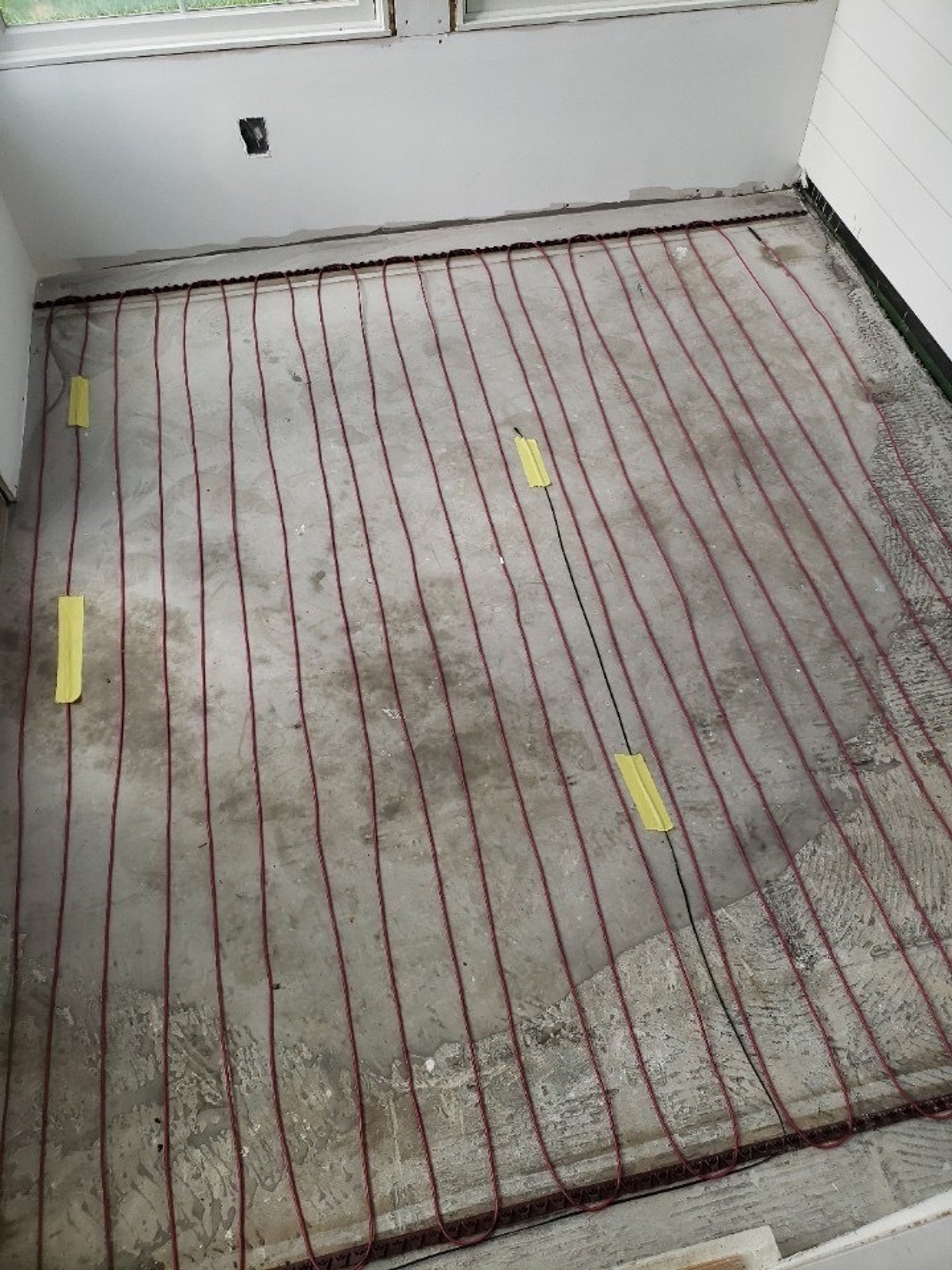 Sunroom addition with electric floor heating under tile WAUWATOSA, WI
