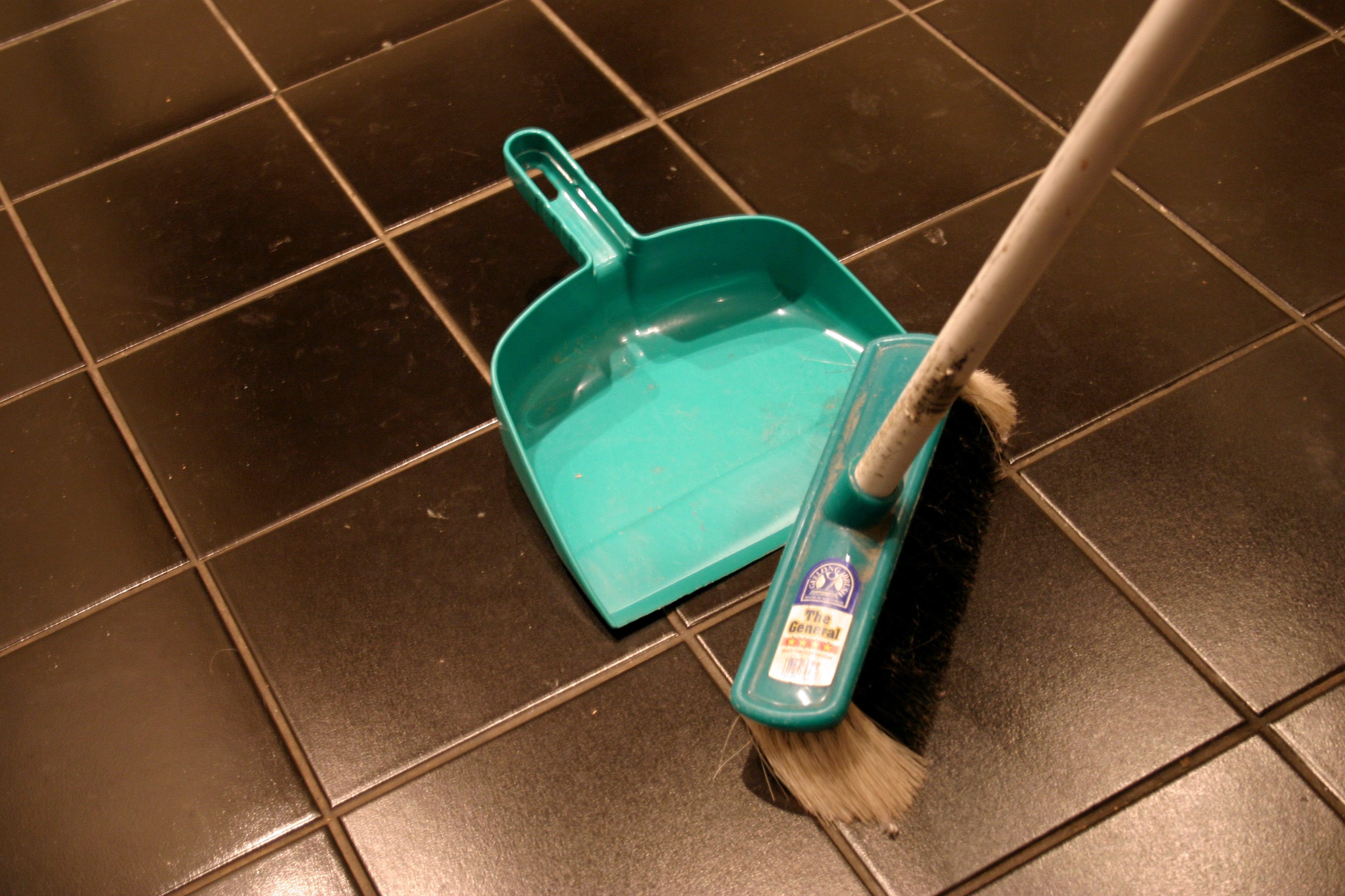 Sweeping ceramic tile