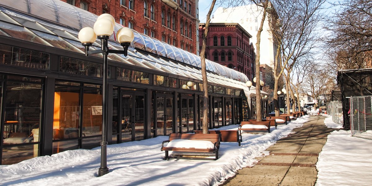 Syracuse, NY - downtown - winter time