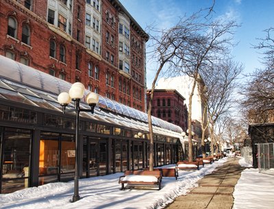 Syracuse, NY - downtown - winter time