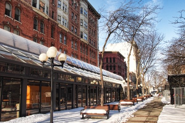 Syracuse, NY - downtown - winter time