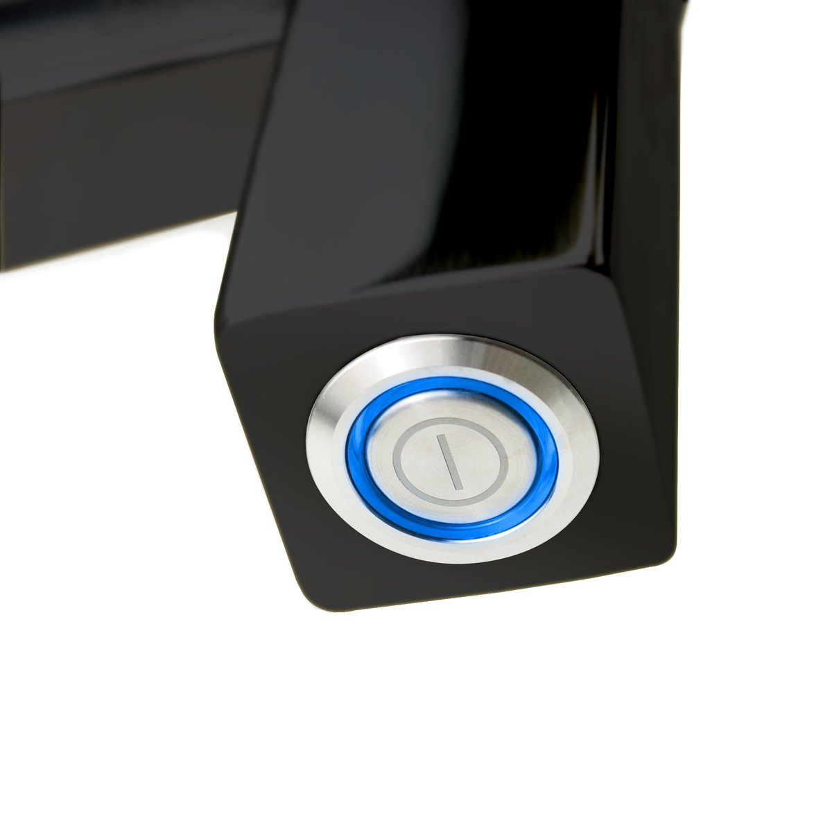 Tahoe Black Towel Warmer Power Button