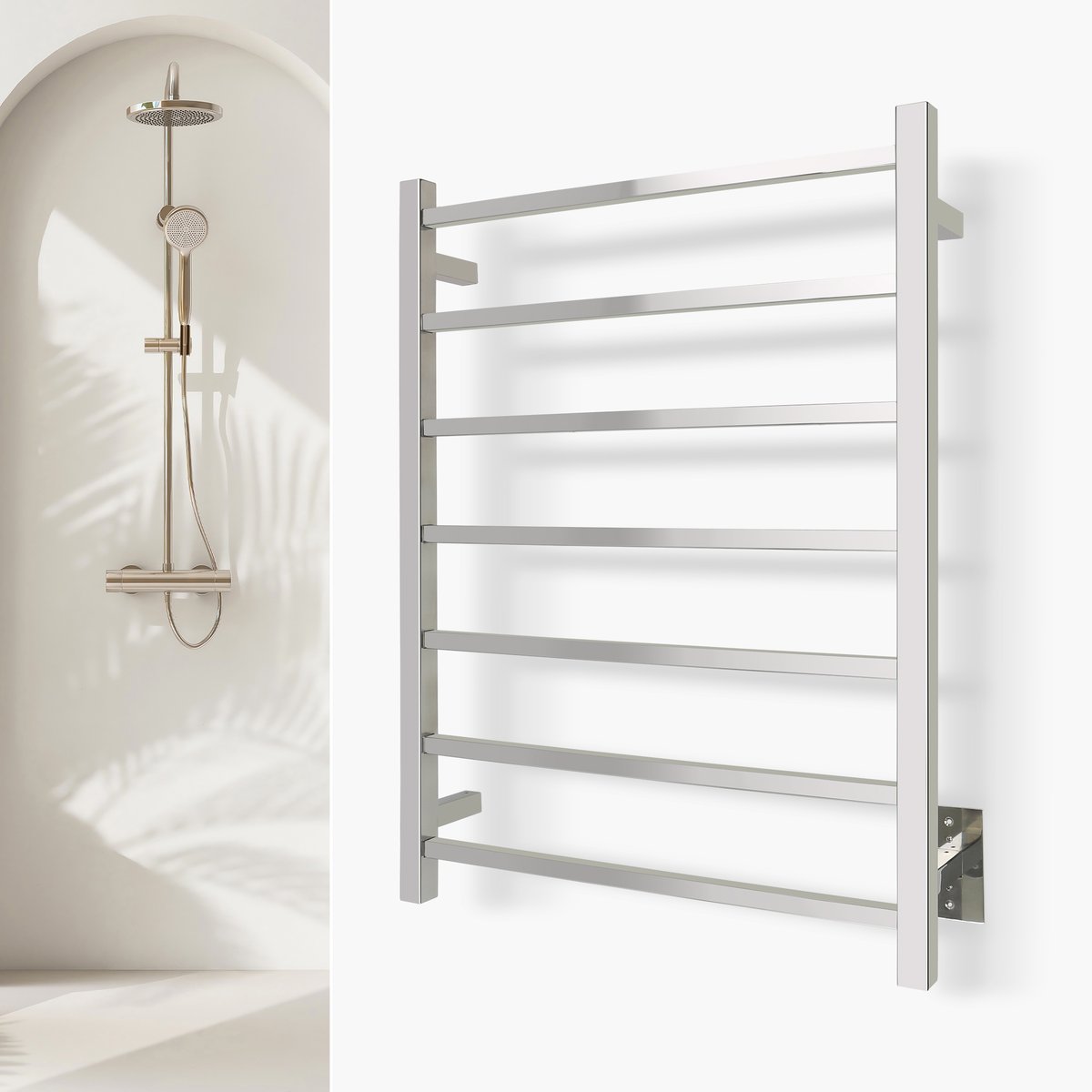 Tahoe Polished Towel Warmer Landing Page Image on Wall Square