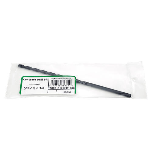 TempZone™ Cable Concrete Drill Bit - 5/32” x 3 1/2” (Each) TC-CON-DRILL-BIT