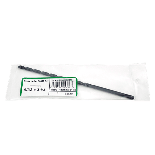 TempZone™ Cable Concrete Drill Bit - 5/32” x 3 1/2” (Each) TC-CON-DRILL-BIT