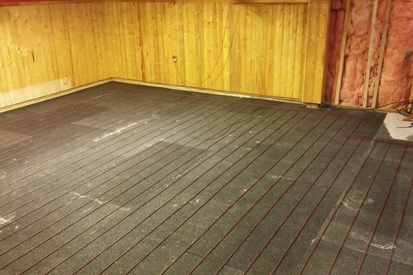 TempZone Cable Installation Basement with ThermalSheet LOWER SACKVILLE, NS