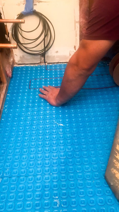 TempZone cable installation over Prodeso Membrane