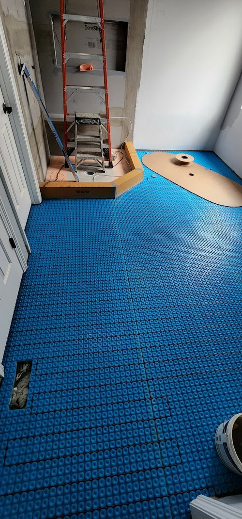 TempZone cable installed on membrane