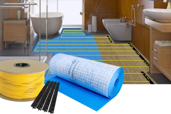 TempZone Floor Heating Ruler Cable Prodeso and GripStrip Install