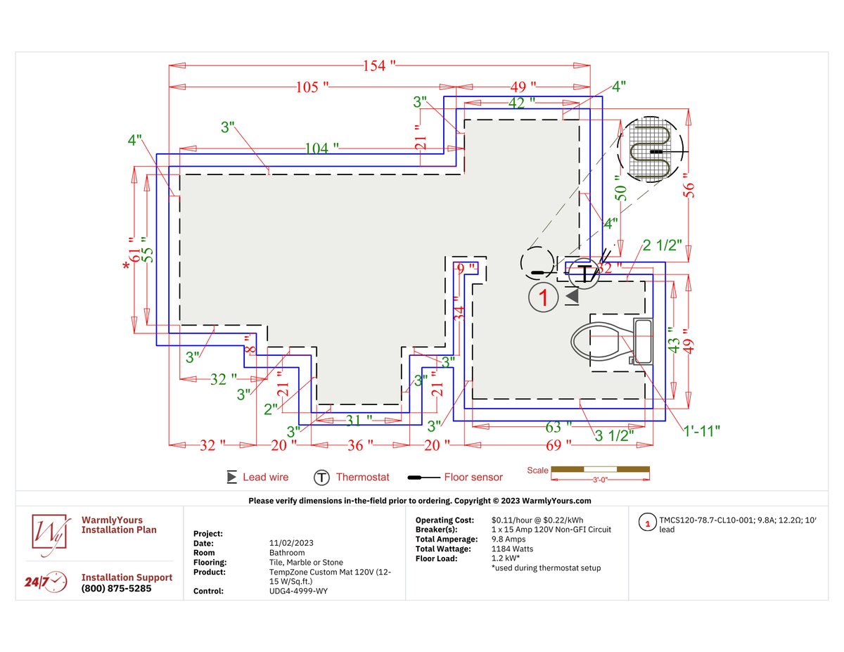 TempZone Custom Mat SmartPlan
