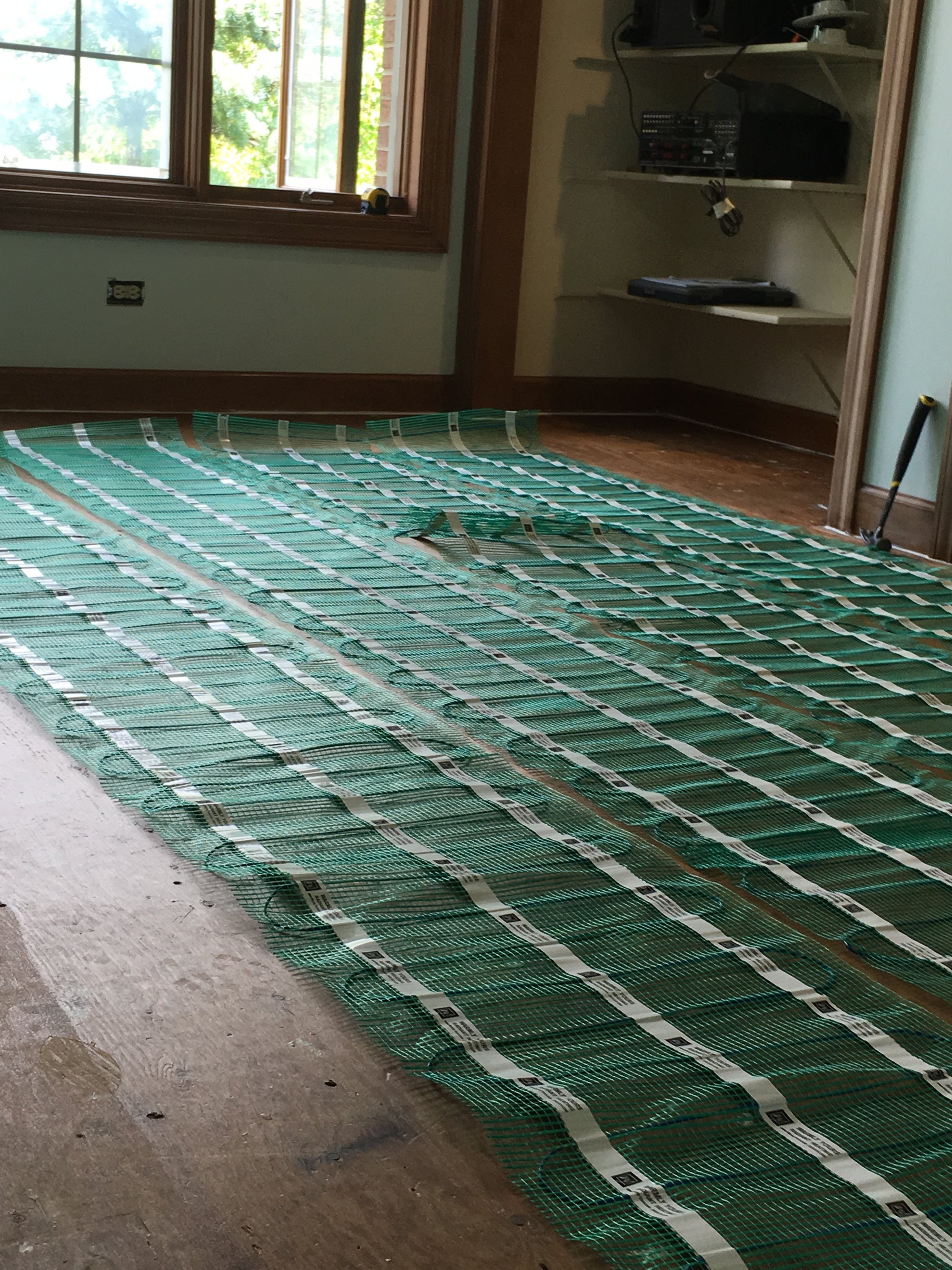 tempzone flex roll floor heating system for bedroom floor