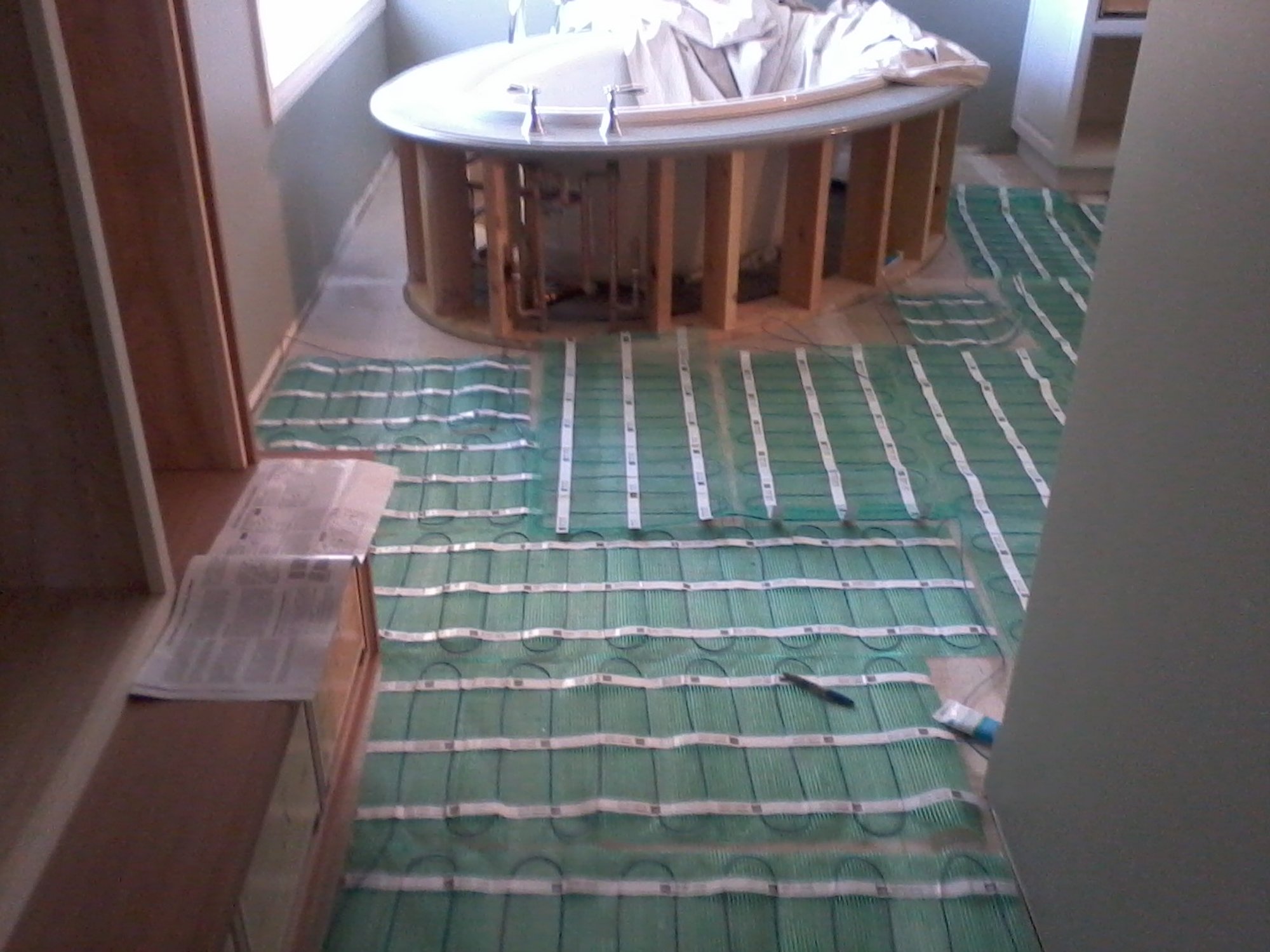 TempZone Flex Roll for bathroom floor mince kitchen and bath