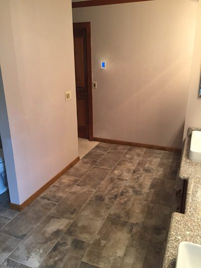 Luxury Warmth for a Master Bathroom in Washington, MI