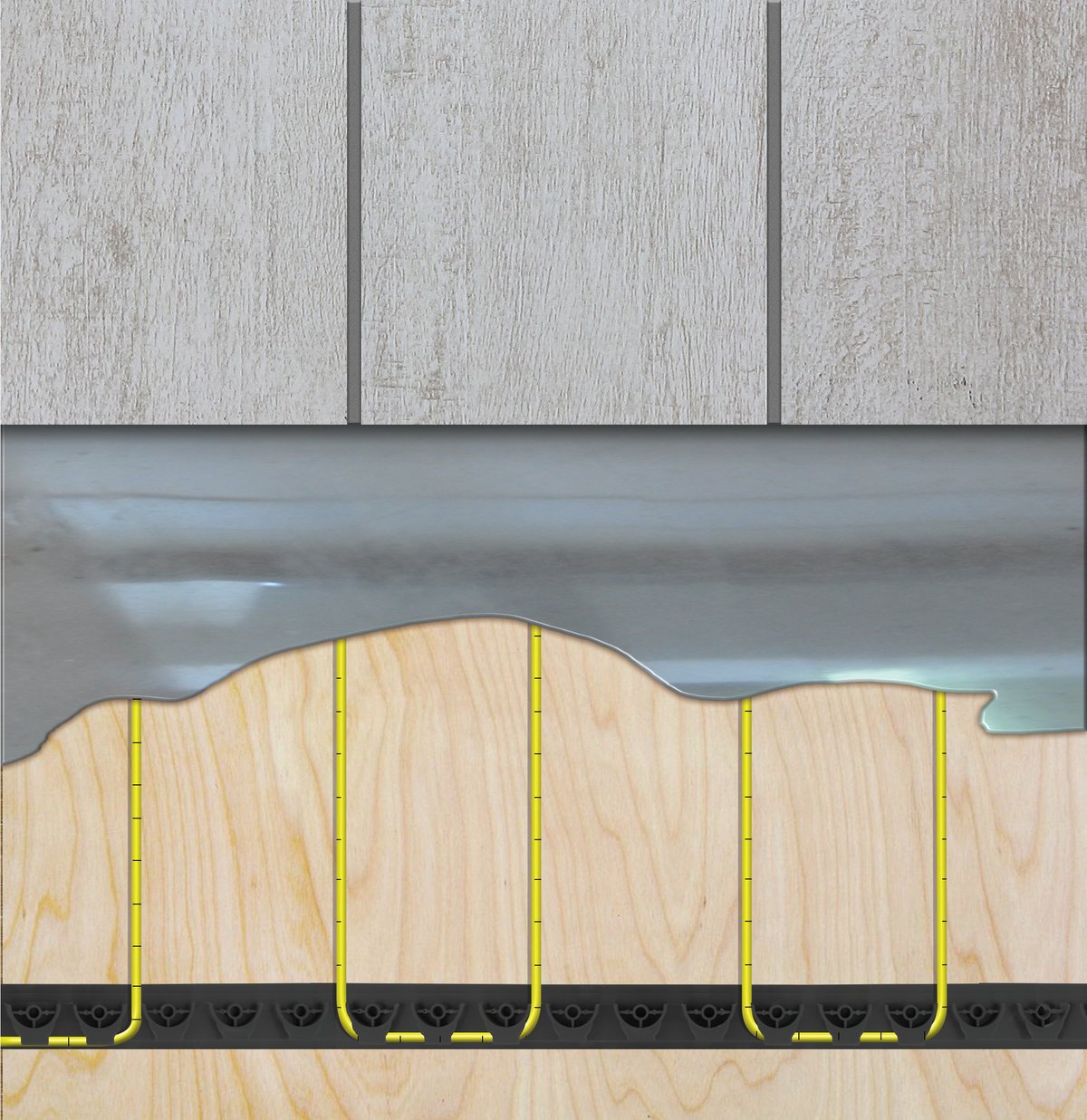 TempZone Floor Heating Ruler Cable with GripStrip