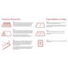 TempZone shower mat installation in 6 easy steps diagram labeled