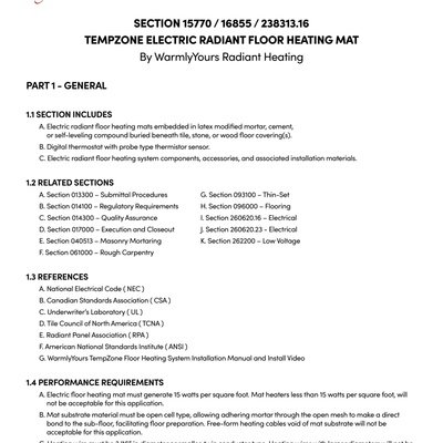 TempZone Twin Master Specification Sheet (English)