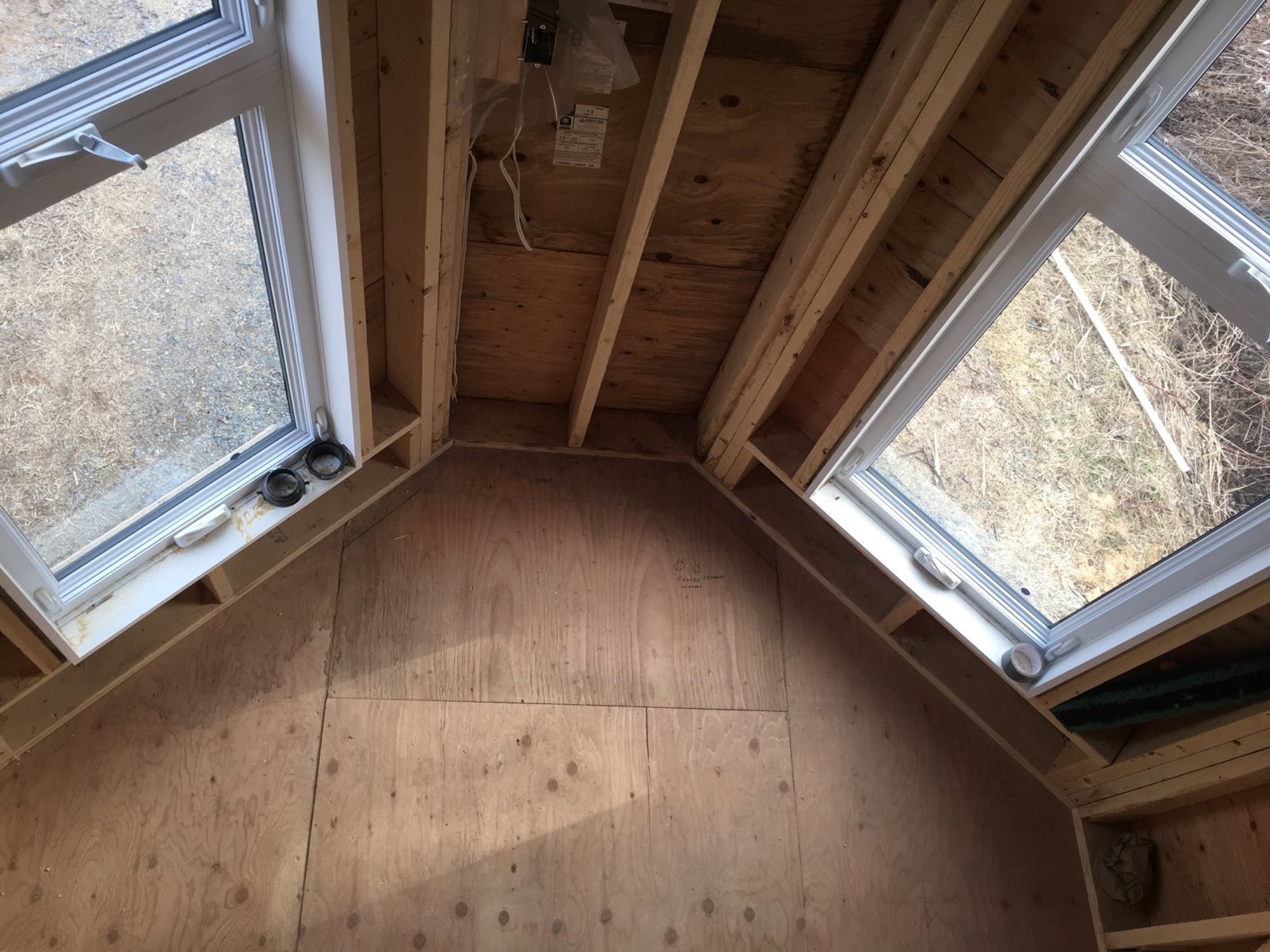 Tiny Home Landing Pad Cello Studio with Floor Heating bay window