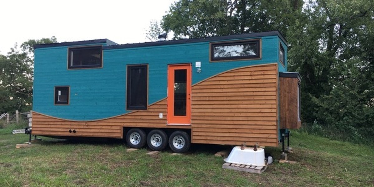 Tiny Home with Cello Music Studio and floor heating exterior