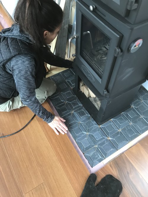 Tiny Living Living Large - Fireplace for tiny home with Floor Heating