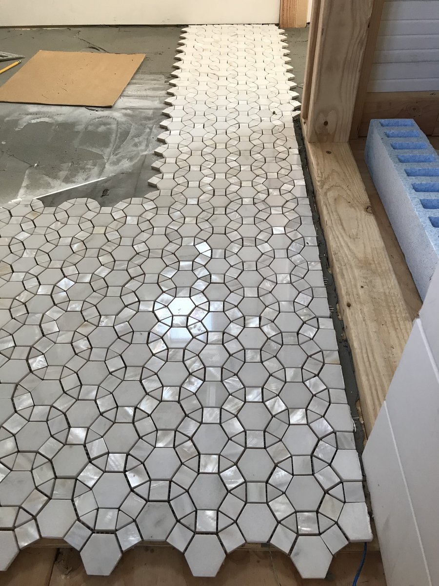 Tiny Living Living Large - Tile installed over TempZone Flex Roll