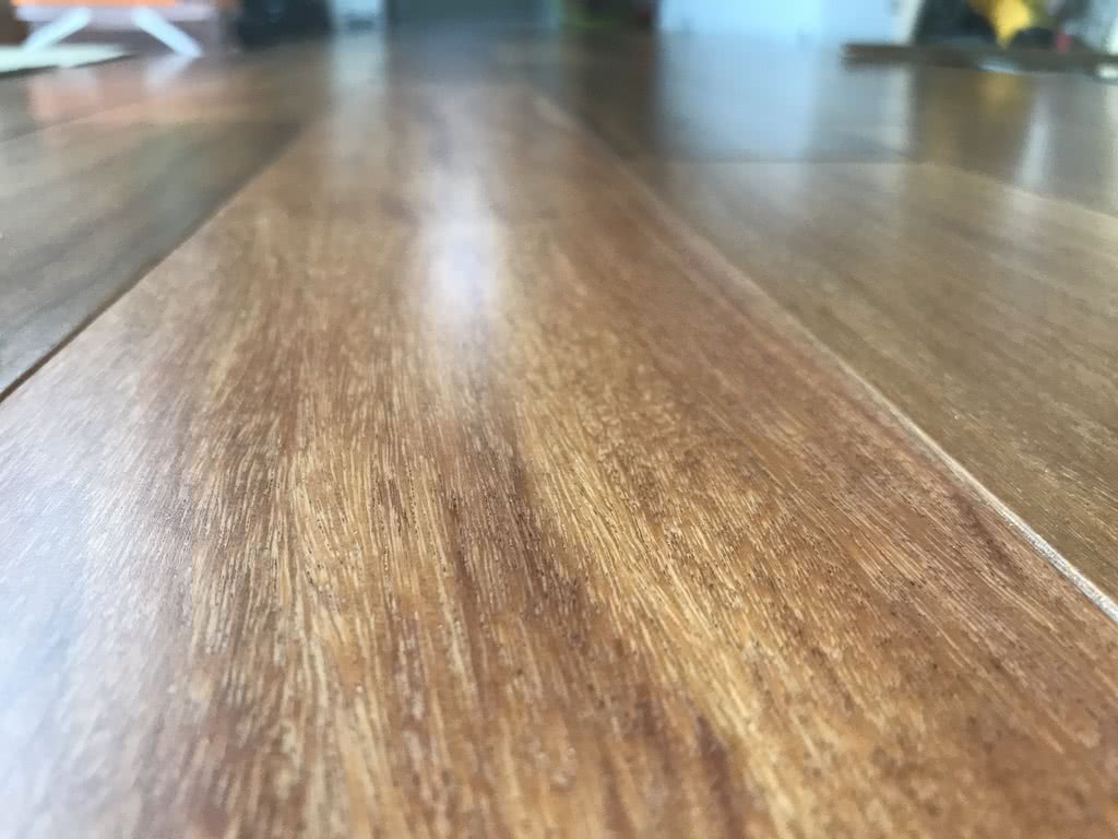 Radiant heated wood flooring