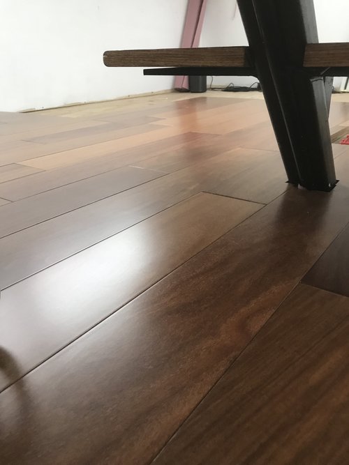 Tiny Living Living Large - Wood floor in tiny home with floor heating